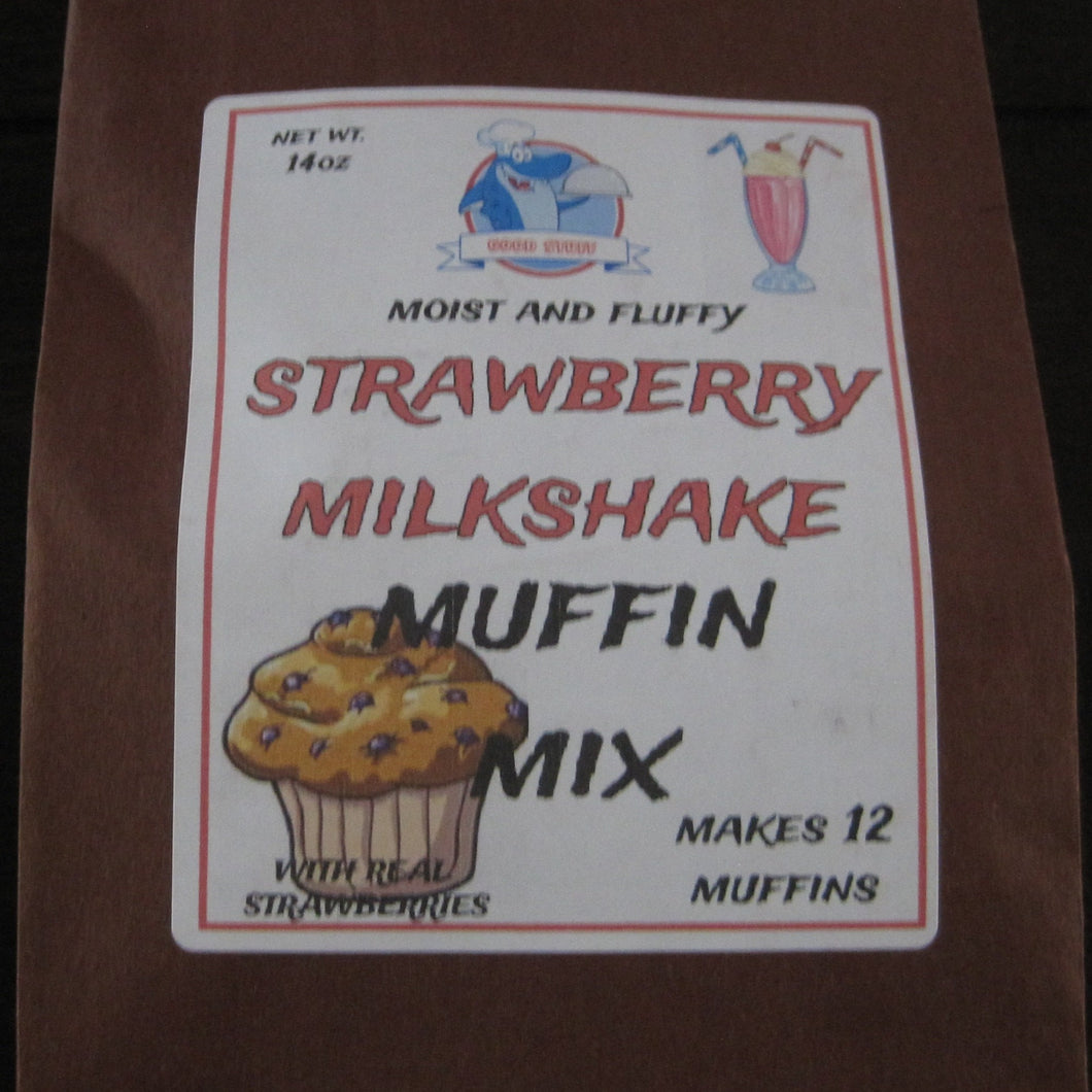 muffin mix- strawberry milkshake