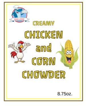 soup- creamy chicken corn chowder