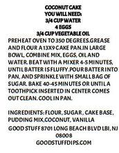 Load image into Gallery viewer, COCONUT SNACK CAKE