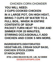 Load image into Gallery viewer, soup- creamy chicken corn chowder