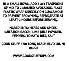 Load image into Gallery viewer, GUACAMOLE SEASONING- BACON