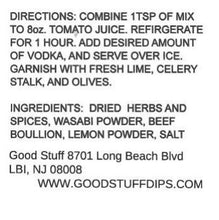 Load image into Gallery viewer, BLACKBEARDS BLOODY MARY mix, spicy