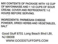 Load image into Gallery viewer, PARMESAN AND GARLIC dip mix