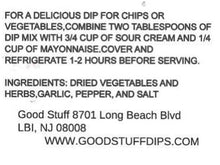 Load image into Gallery viewer, VEGETABLE GARLIC dip mix